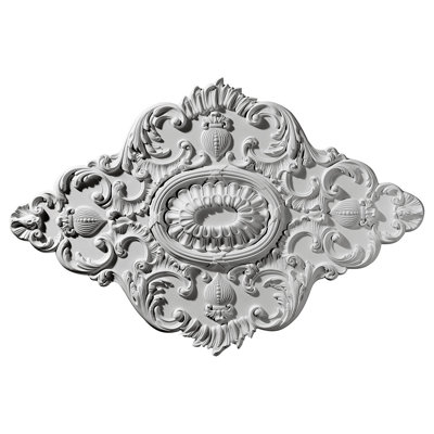 Médaillon de plafond Endurathane Sellek, diamètre extérieur de 42 1/8 po x P 1 7/8 po (convient aux auvents jusqu'à 9 po), apprêté en usine