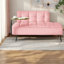 Canapés en velours peu encombrants, rose, design moderne pour n'importe quelle pièce