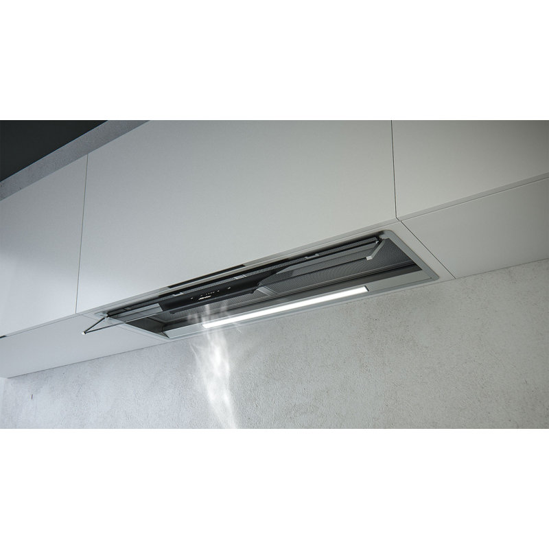Hotte encastrée convertible 27 pouces 300 CFM en argent
