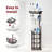 Toilet Paper Holder Stand With Shelf For Storage, Holds Reserve Rolls, Bronze Finish