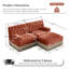 Canapé modulaire en L Chesterfield-447714862