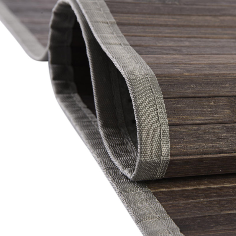 Tapis brun foncé Amada, Rond 7 pi