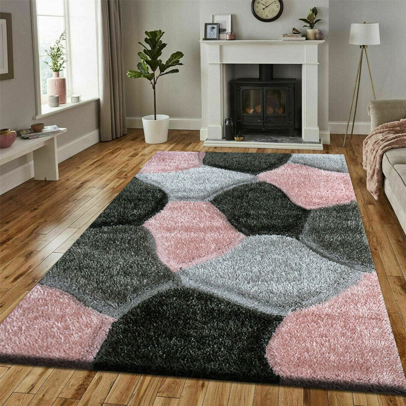 Bernfried Geometric Machine Tufted Indoor / Outdoor Area Rug, Rectangle 120 x 170cm