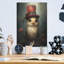 Art mural en métal Trinx «Bird With The Red Cylinder» par Momart, 24 po x 36 po-193581454