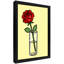 Reproduction d'art encadrée noire rétro rose rouge-1426635338