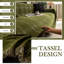 Nayoroom Chenille Housse de canapé à carreaux à motif géométrique vert-114634745-114634744