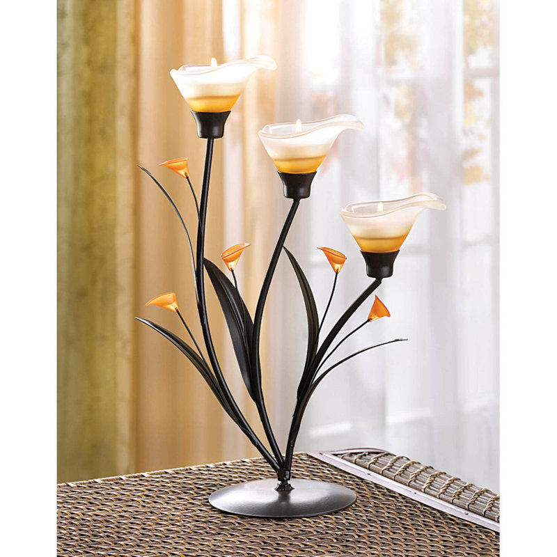 PORTE-LUMIÈRE AMBER LILIES