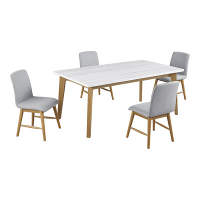 Pillay 5-Piece Rectangular Dining Table Set