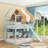 House Bed With Canopy And Bookshelves-606687219