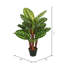 Feuillage artificiel paon en pot