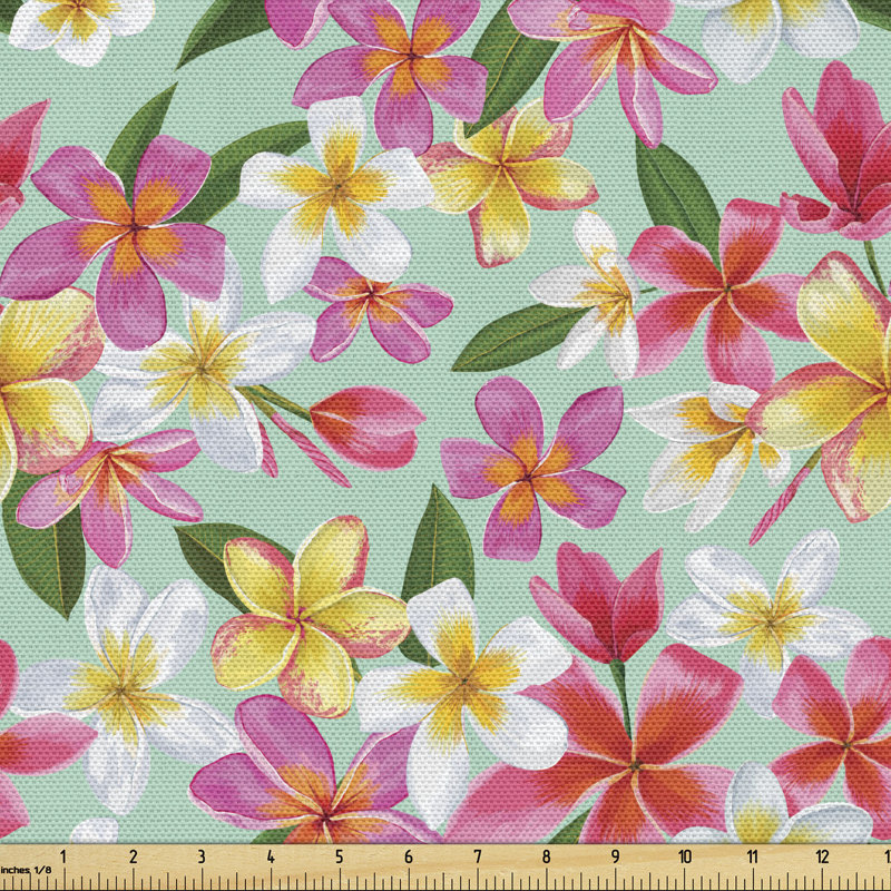 Tissu Ambesonne Plumeria, l 36 po x L 360 po