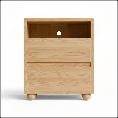Modern Nightstand with with Charging Station