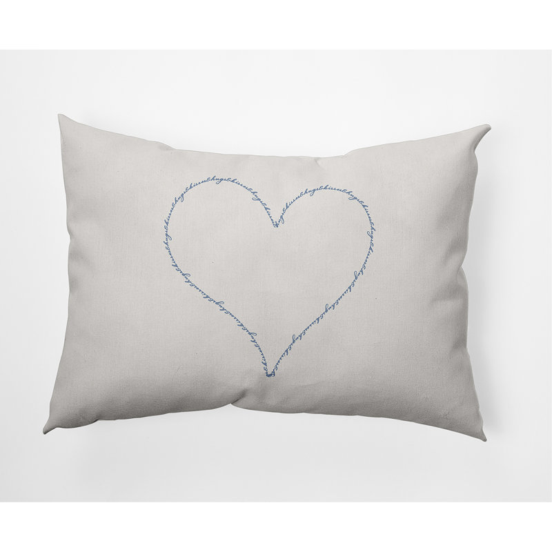 Housse de coussin rectangulaire en polyester , Bleu cadet