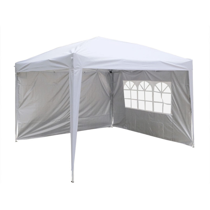 Isgro 3m x 3m Metal Pop-Up Gazebo, White