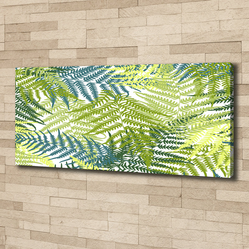 Ferns Pattern - Wrapped Canvas Print