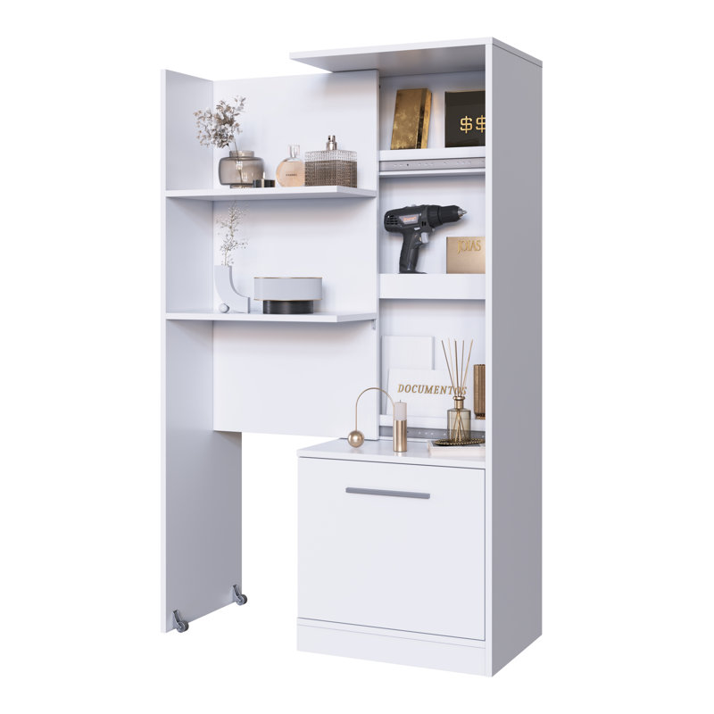Bookcase With Hidden Compartment –, White