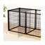 Cage pour chien chenil pour petits chiens de taille moyenne, parc pour chiots avec dessus, cage pour animaux, intérieur, noir.-110833135