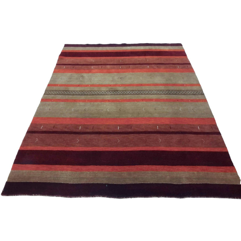 Striped Area Rug in Multicolor