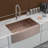 30 Rose Gold Farmhouse Sink - 30 Inch Kitchen Sink Stainless Steel 16 Gauge Apron Front Kitchen Sink