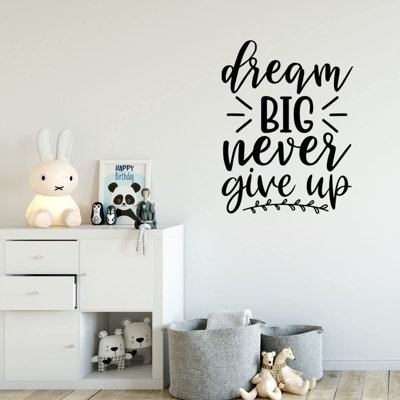 Text & Numbers Non-Wall Damaging Wall Decal