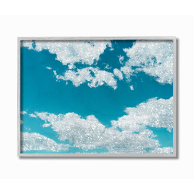 «Glam Sparkle Clouds Across Blue Sky Glitz» par Ziwei Li - impression