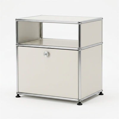 Armoires de bureau modulaires en métal avec tablettes réglables
