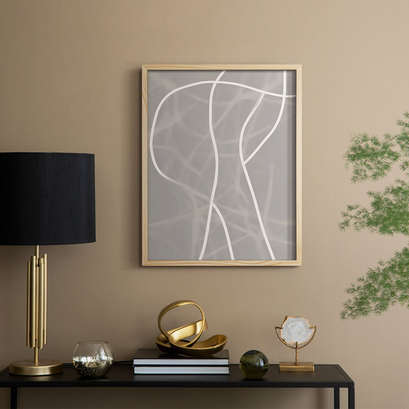 ABSTRACT Series DLxxxv, reproduction encadrée - bois massif, H 30 po x l 24 po