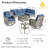Tommy Outdoor Wicker 6 Person Seating Group With Cushions With Rocking And Swivel Chairs-2018879803-2013565191