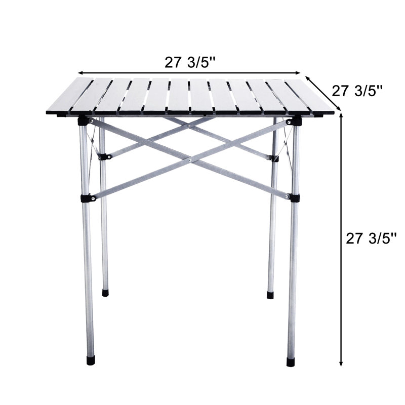 Jaylem Square Foldable Outdoor Picnic Table , 27.6 " W 27.6 " D