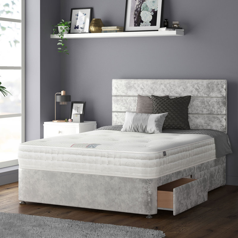 Brand Upholstered Headboard, Silver, Super King (6')