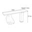 Console en bois de pin massif-1272525672
