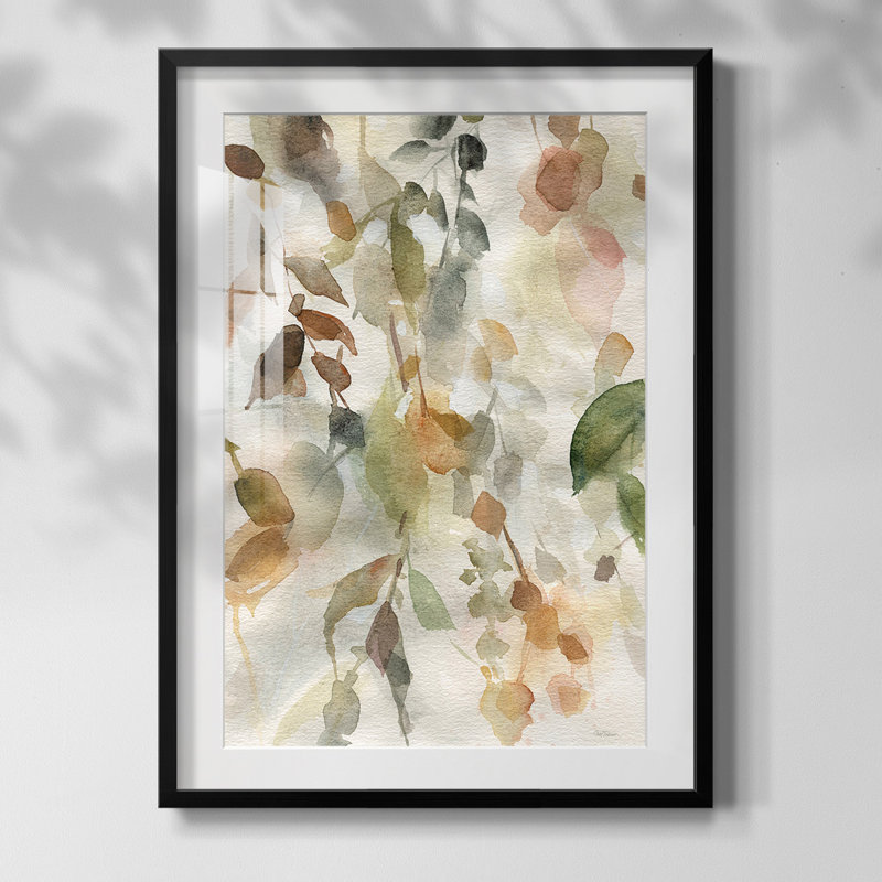 Neutral Spring II, reproduction encadrée, Blanc, Papier avec cadre noir