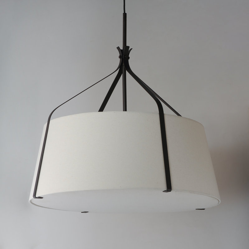 Bandera-Multi-Light Pendant, 32" H x 31" W x 31" D, Dark Bronze, 4 Lights