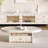 Cream style coffee table TV cabinet combination