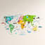 Colourful Nursery World Map Kids Wall Sticker-1644541315