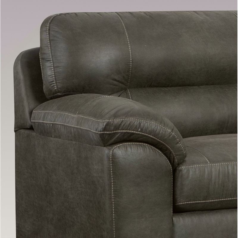 Causeuse en tissu avec accoudoirs à plateau-coussin Tirana