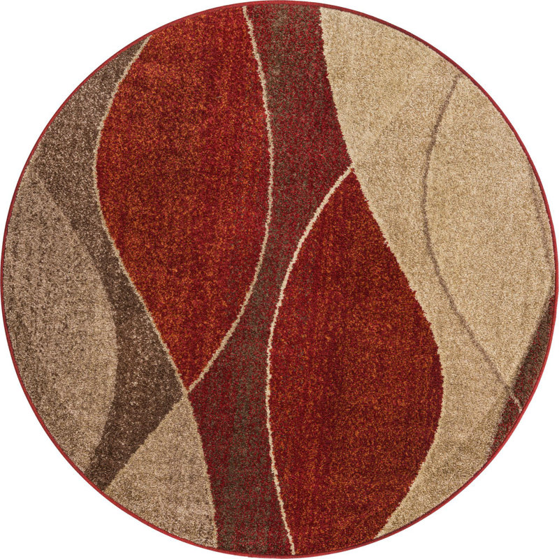 Tapis géométrique Alair, Rond 5 pi 3 po