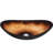 Novatto 14.5'' Copper/Black Glass Oval Bathroom Sink-95973657