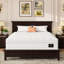 Matelas King Size 14'', fibre de verre, mousse à mémoire de forme et ressorts ensachés pour un confort optimal, réduction des transferts de mouvement et alignement optimal de la colonne vertébrale, roulé et comprimé