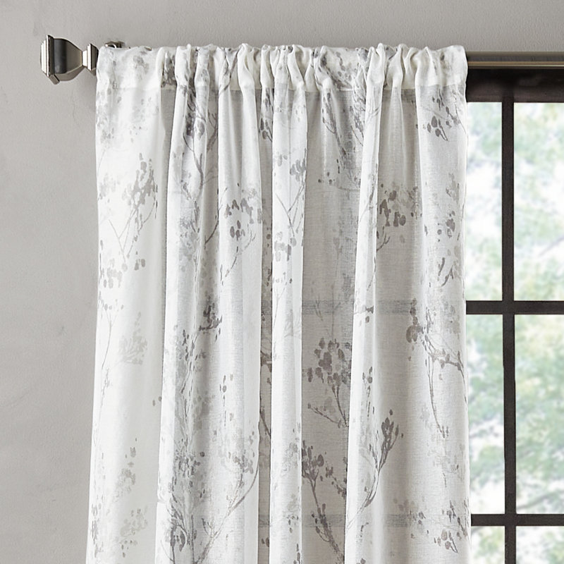 Sheer Curtain Pair, 50" W x 96" L
