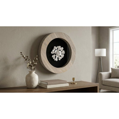 Handmade Farmhouse Plants & Flowers Wall Decor on Ceramic