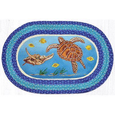 Tapis imprimé tortue de mer