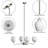4-Light 30"W Modern Chandelier with Frosted Vase Glass Shade for Dining Room or Kitchen Island-27856698