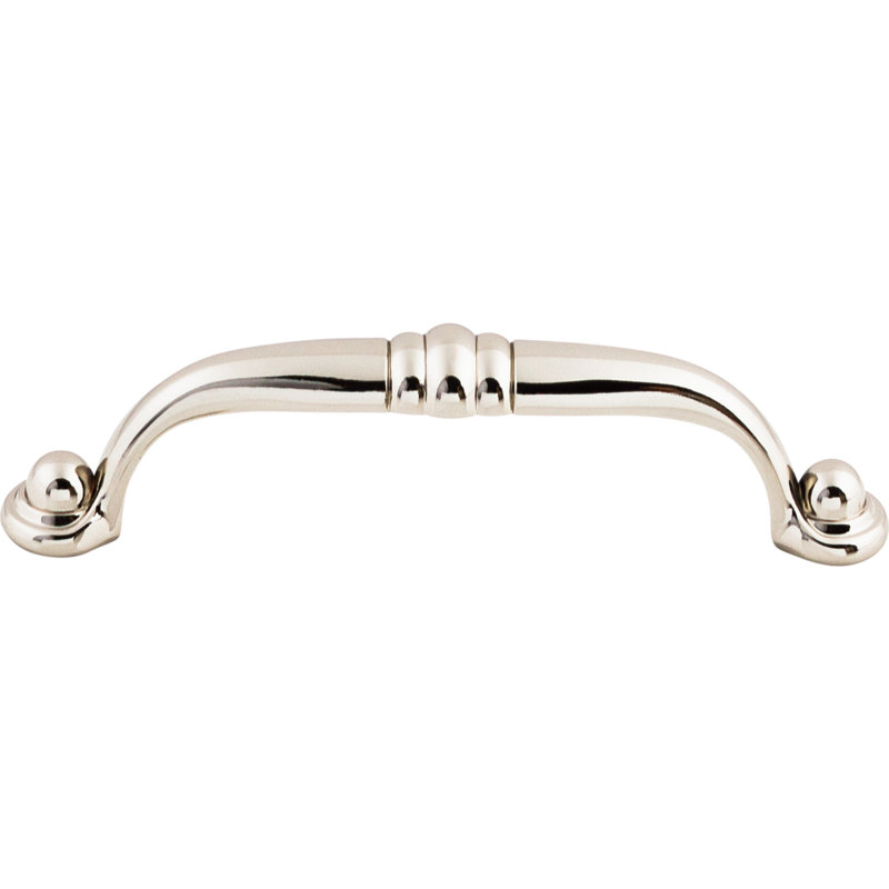 Voss Bar pull, Polished Nickel, 3 3/4" Center to Center