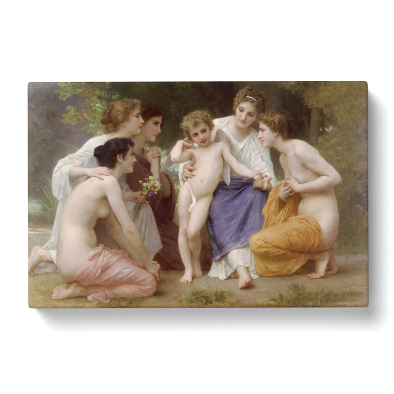 Admiration by William Adolphe Bouguereau - Wrapped Canvas, 40cm H x 60cm W x 3cm D