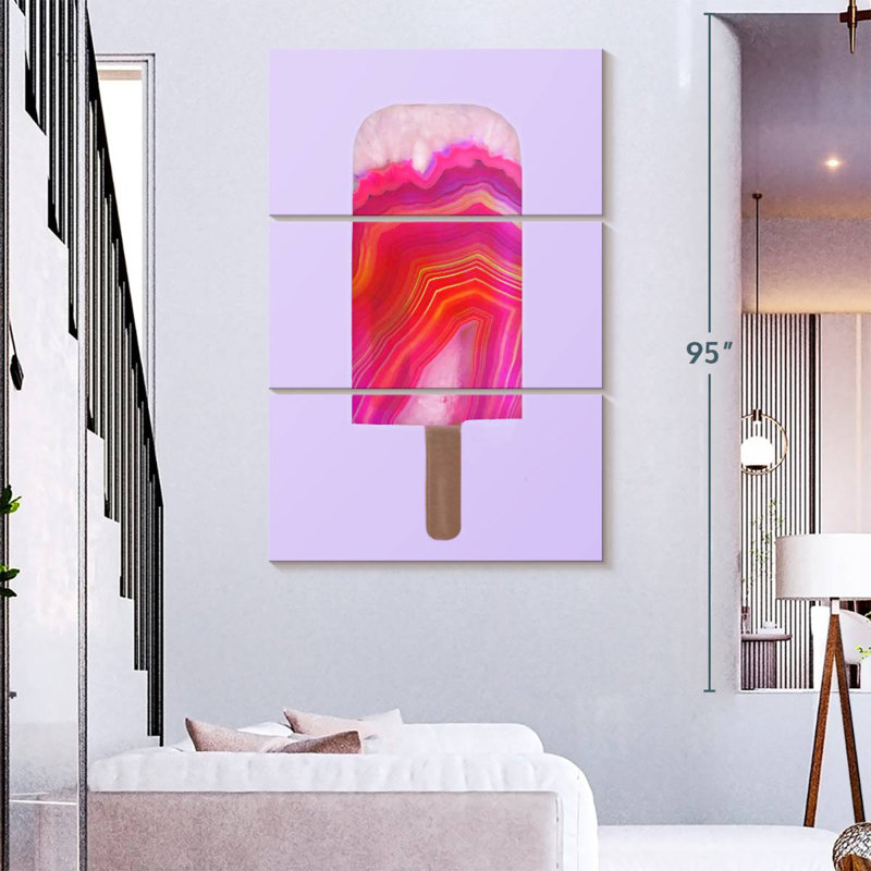 Agate Popsicle, 74" H x 48" W