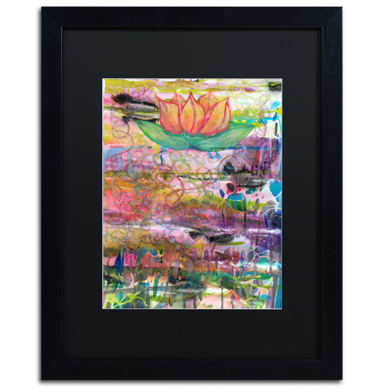 « path to inlightment », reproduction d’art encadrée, H 20 po x l 16 po x P 0,5 po, Noir