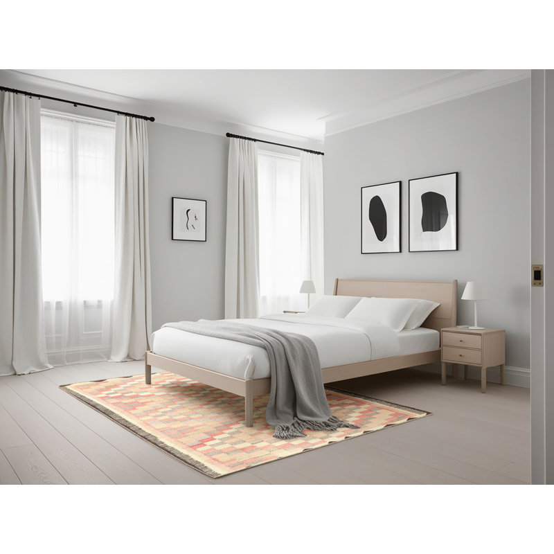 Tapis beige Patchwork, Rectangle 5 pi x 7 pi