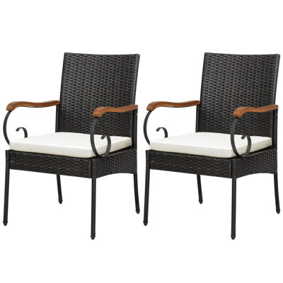 Blanchester Patio Dining Armchair with Cushion