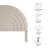 Solana Arched Performance Velvet Queen Headboard In Mulberry